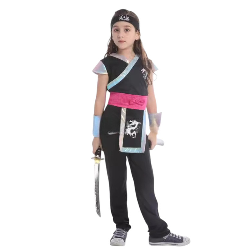 DISFRAZ INFANTIL NINJA DRAGON NIÑA - 3