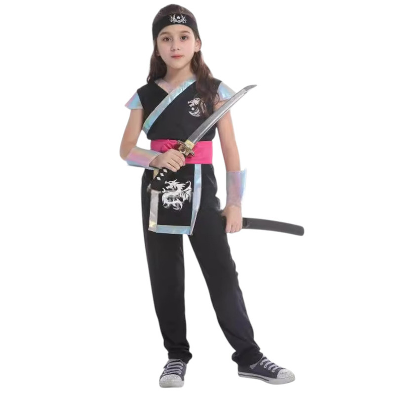 DISFRAZ INFANTIL NINJA DRAGON NIÑA - 5
