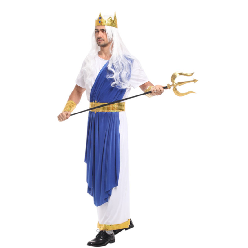 DISFRAZ COSPLAY POSEION DIOS DEL MAR GRIEGO - 2