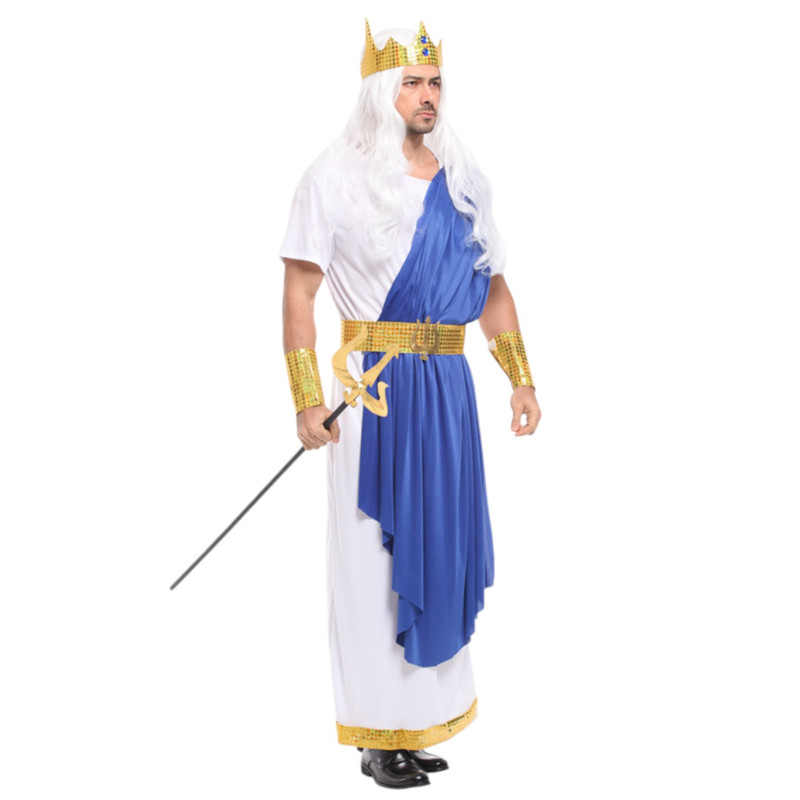 DISFRAZ COSPLAY POSEION DIOS DEL MAR GRIEGO - 3