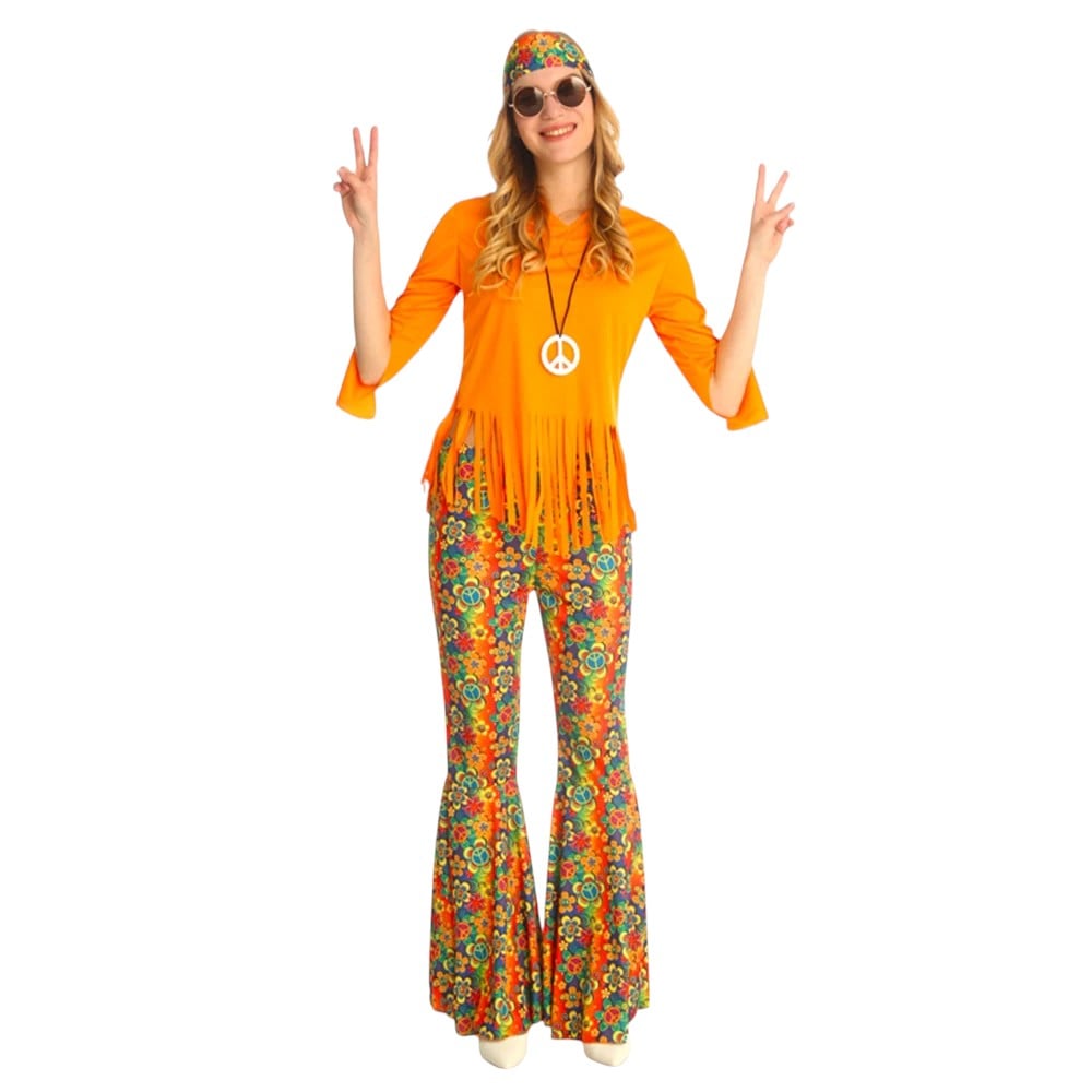 DISFRAZ COSPLAY HIPPIE RETRO CLASICO - 2