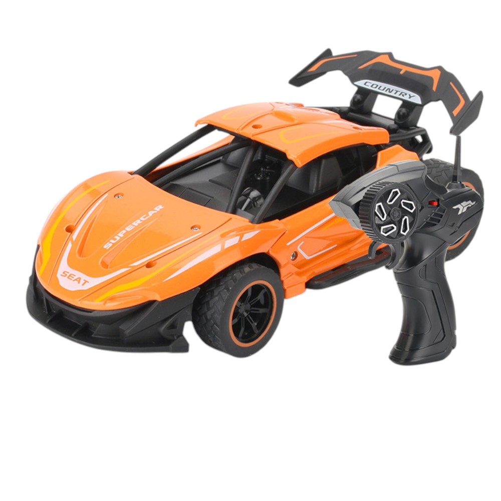 AUTO DE DERRAPE A CONTROL REMOTO DE METAL 2,4GHZ 15 KMH - NARANJA - 1