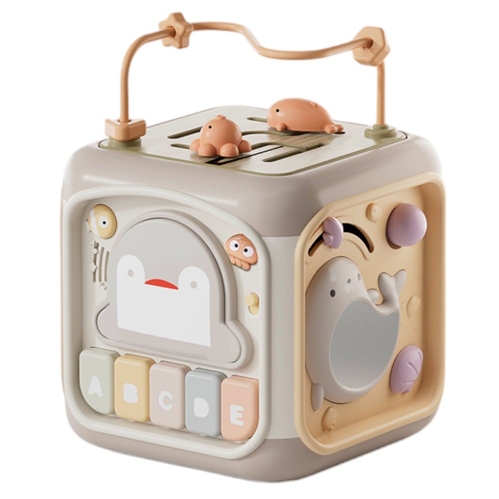 CUBO DIDACTICO INTERACTIVO PARA BEBE S CON JUEGOS MONTESSORI - 1