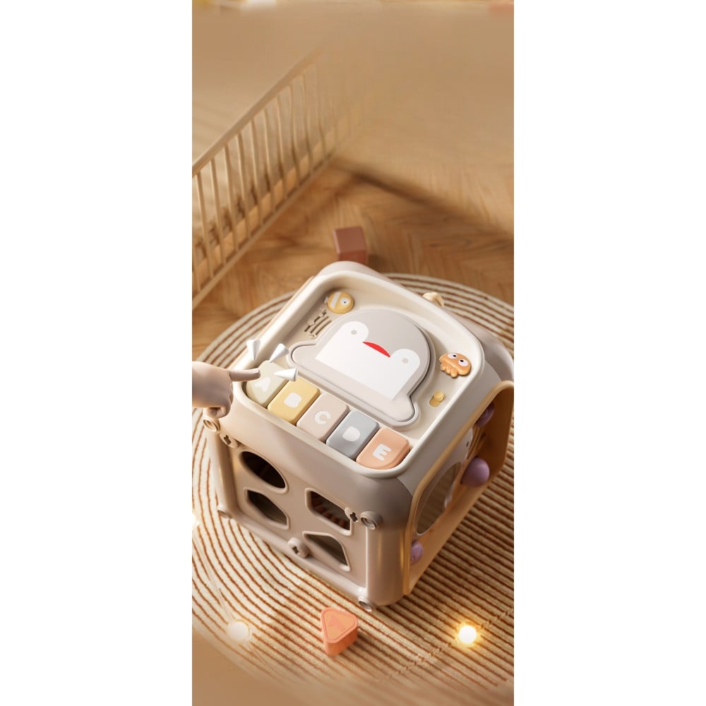 CUBO DIDACTICO INTERACTIVO PARA BEBE S CON JUEGOS MONTESSORI - 3