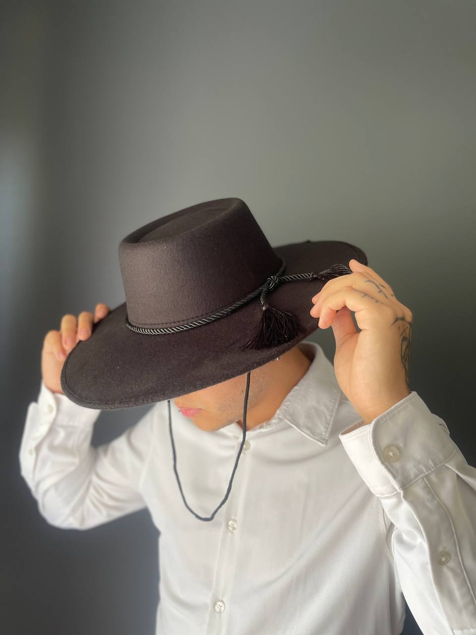 PACK 3 SOMBREROS HUASO ELEGANTE ADULTO CHILE - NEGRO - 3