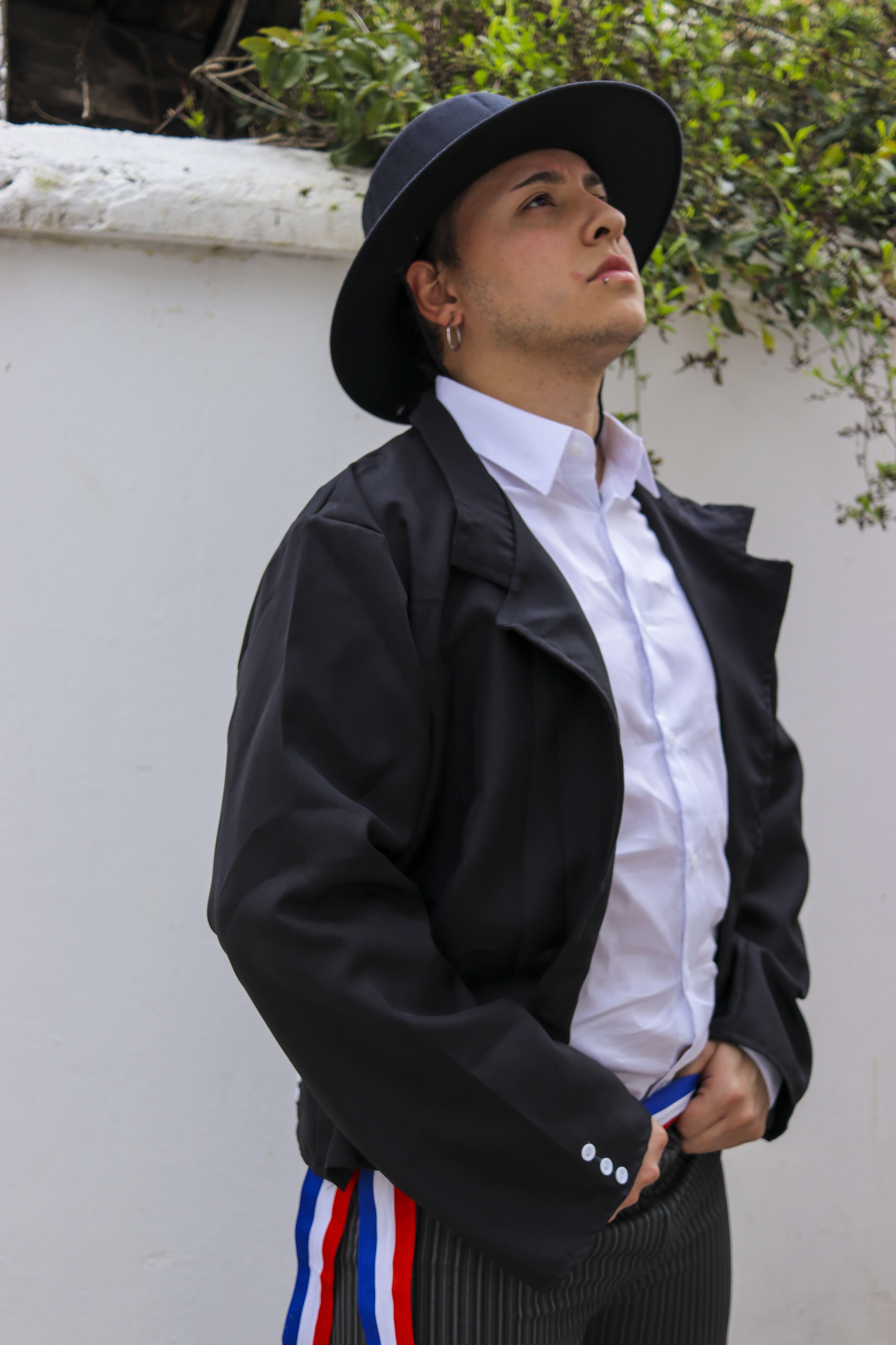 CHAQUETA TIPICA DE HUASO MAS SOMBRERO FIESTAS PATRIAS ADULTO - NEGRO - S - 2