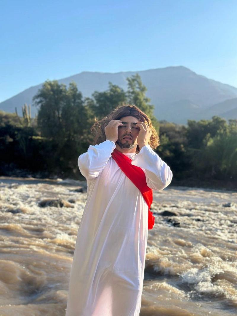 DISFRAZ COSPLAY DE JESUS DE NAZARET ADULTO - BLANCO - TAMAÑO UNICO - 6