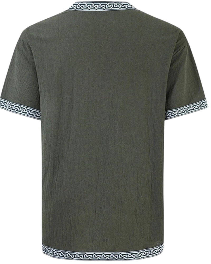 TRAJE TUNICA DISFRAZ MEDIEVAL VIKINGO - VERDE - S - 2