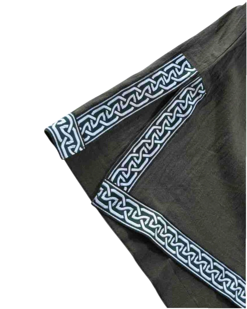TRAJE TUNICA DISFRAZ MEDIEVAL VIKINGO - VERDE - S - 7
