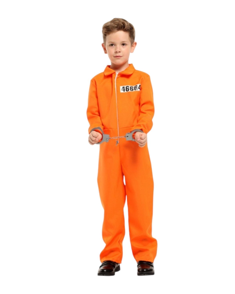 DISFRAZ COSPLAY CONVICTO PRISIONERO INFANTIL HALLOWEEN - NARANJA - 8 - 3