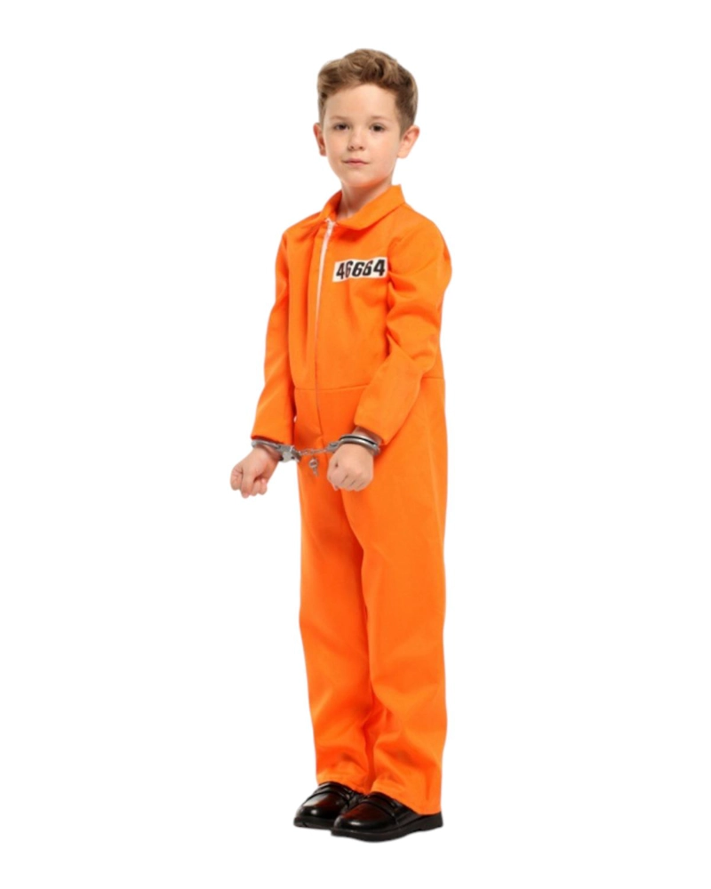DISFRAZ COSPLAY CONVICTO PRISIONERO INFANTIL HALLOWEEN - NARANJA - 8 - 4