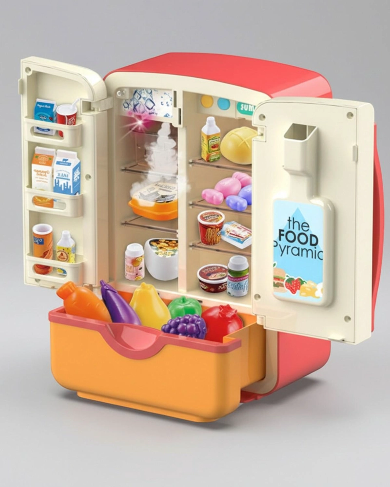 JUGUETE REFRIGERADOR MAGICO INFANTIL CON HUMO Y HIELOS - 1
