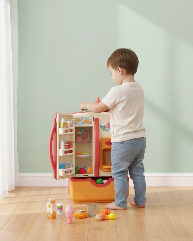 JUGUETE REFRIGERADOR MAGICO INFANTIL CON HUMO Y HIELOS - 2
