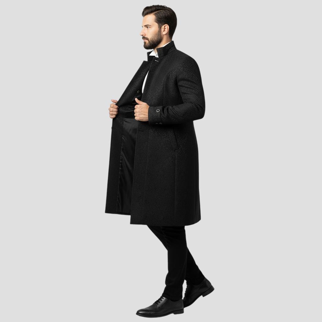 ABRIGO LARGO GOTICO NOCHE STEAMPUNK COSPLAY  GOTICO VICTORIANO - NEGRO - S - 4
