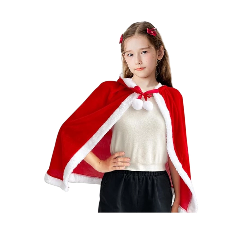 DISFRAZ ABRIGO NAVIDEÑO INFANTIL SANTA NAVIDAD - 1