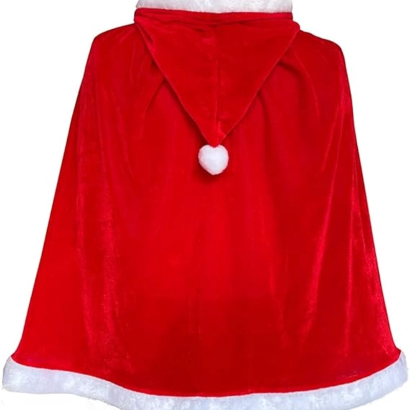 DISFRAZ ABRIGO NAVIDEÑO INFANTIL SANTA NAVIDAD - 4