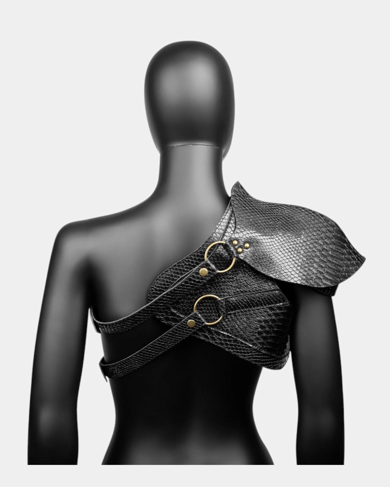 ARMADURA HOMBRERAVIKINGA GOTICO STEAMPUNK ACCESORIO DISFRAZ - NEGRO - 4