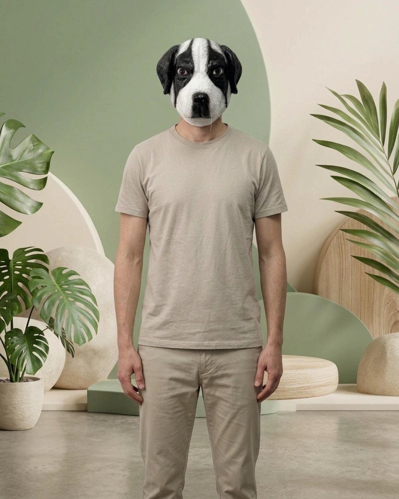 MASCARAS DE ANIMALES ADULTO REALISTAS LATEX PARA DISFRACES - BLANCO - 3