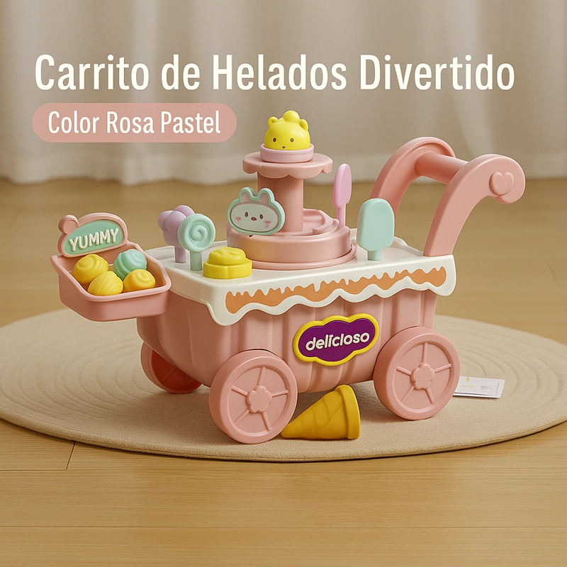 JUGUETE CARRITO DE HELADOS INFANTIL DULCES PARA NIÑOS - 2