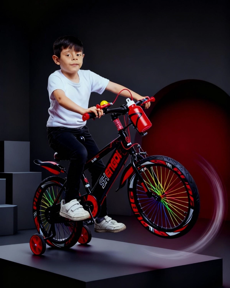 BICICLETA INFANTIL TURBOKID AROS NIÑO NIÑA RUEDA EQUILIBRIO - ROJO - 16' - 3
