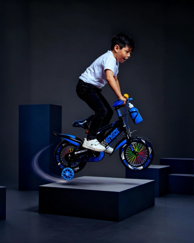 BICICLETA INFANTIL TURBOKID AROS NIÑO NIÑA RUEDA EQUILIBRIO - AZUL - 16' - 3