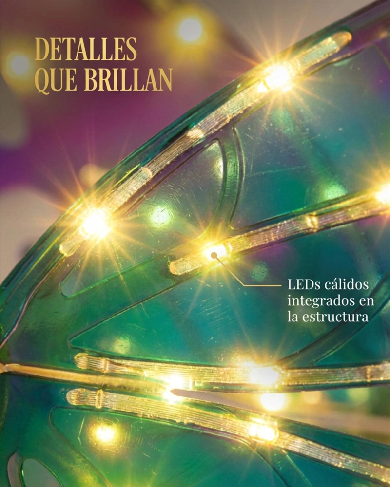 ALAS DE HADA CON LUCES LED Y MUSICA NIÑA DISFRAZ FANTASIA - VERDE - 4