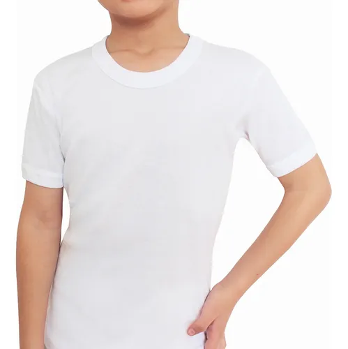 POLERA SUBLIMACION NIÑO TALLA 6 BLANCO - 1