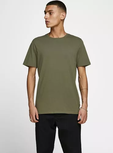 POLERA ALGODON MC HOMBRE OLIVO TALLA XXL - 1