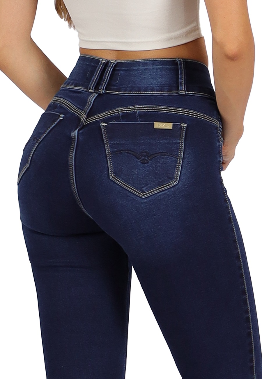 JEANS ALGODÓN SKINNY MUJER DIVINO JEANS AZUL ALICANTE - 4