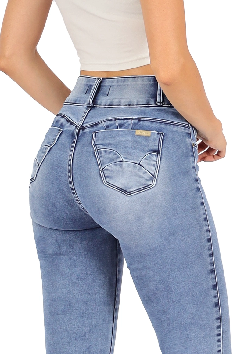 JEANS MUJER DIVINO JEANS CELESTE ROMA II - 4