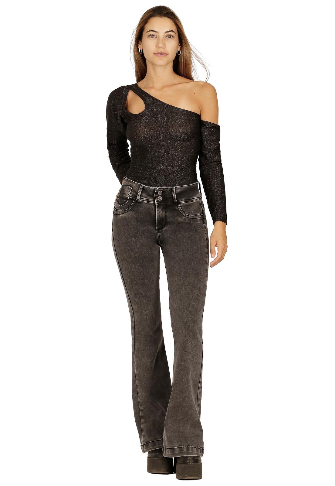 JEANS MUJER DIVINO JEANS GRIS TOLEDO - 1