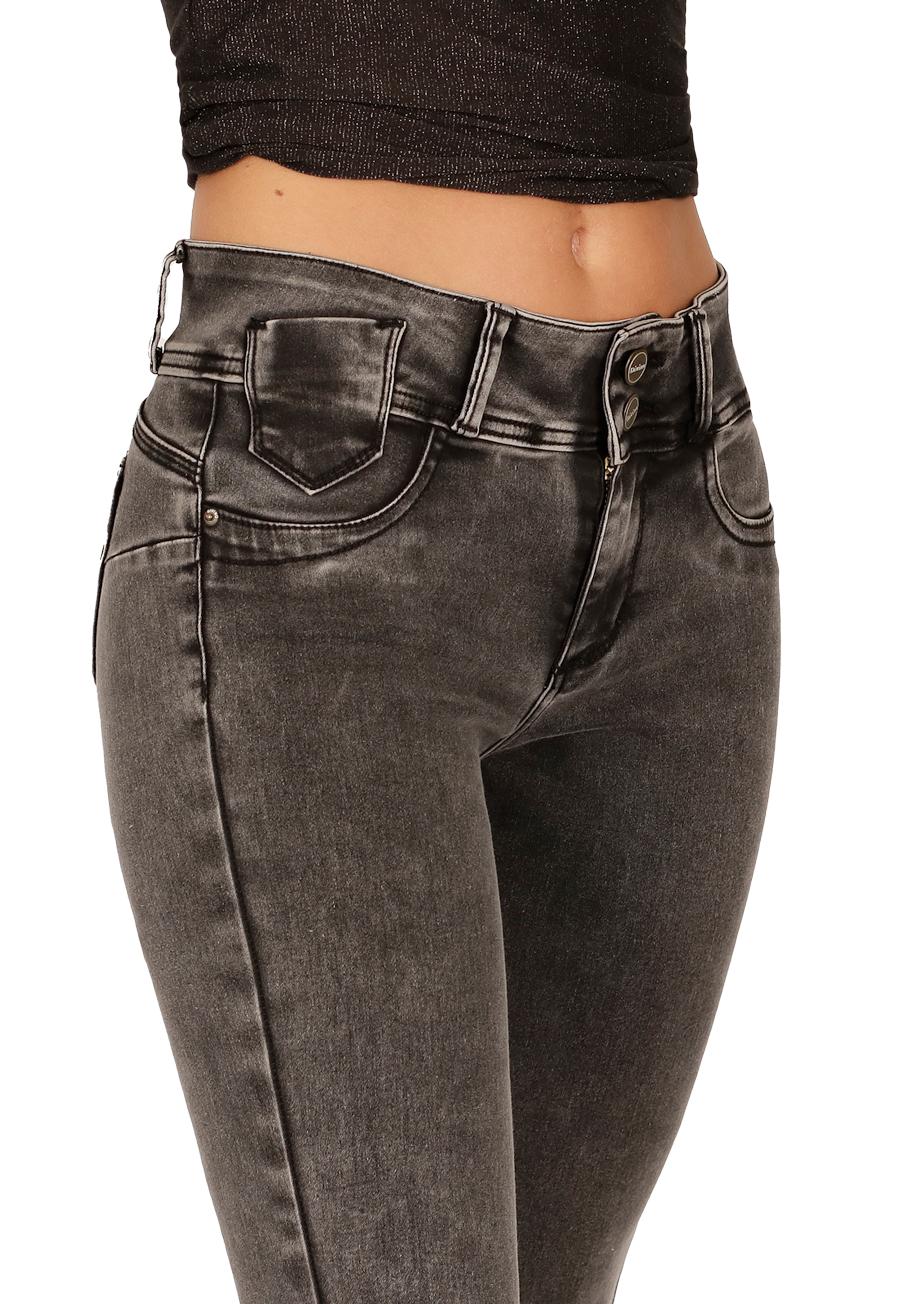 JEANS MUJER DIVINO JEANS GRIS TOLEDO - 3
