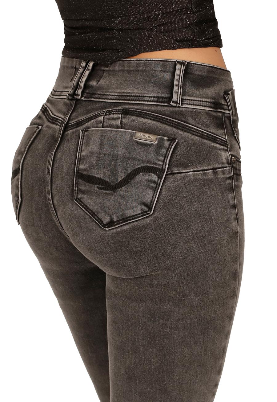JEANS MUJER DIVINO JEANS GRIS TOLEDO - 4