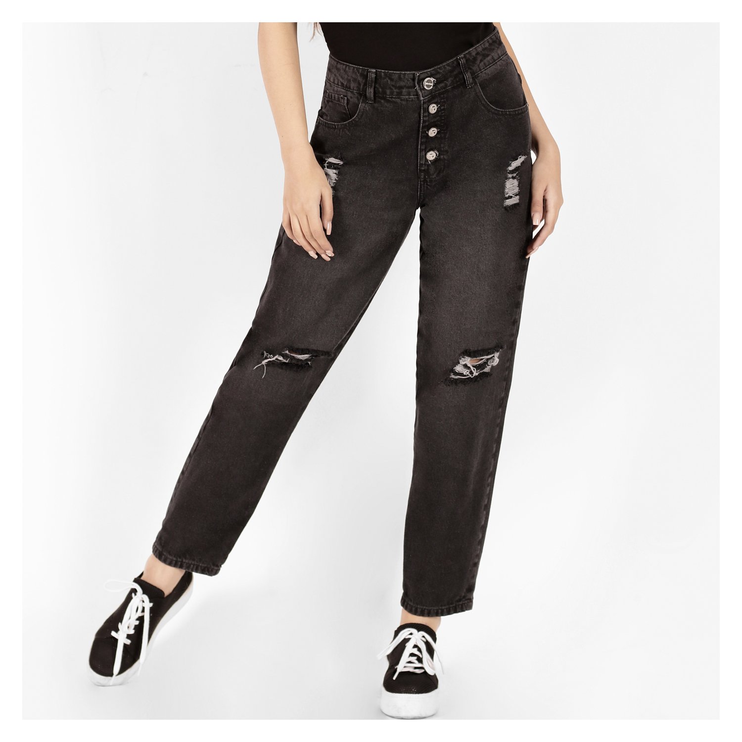 JEANS MUJER DIVINO JEANS EN COLOR NEGRO PRATO III DIVINO - 1