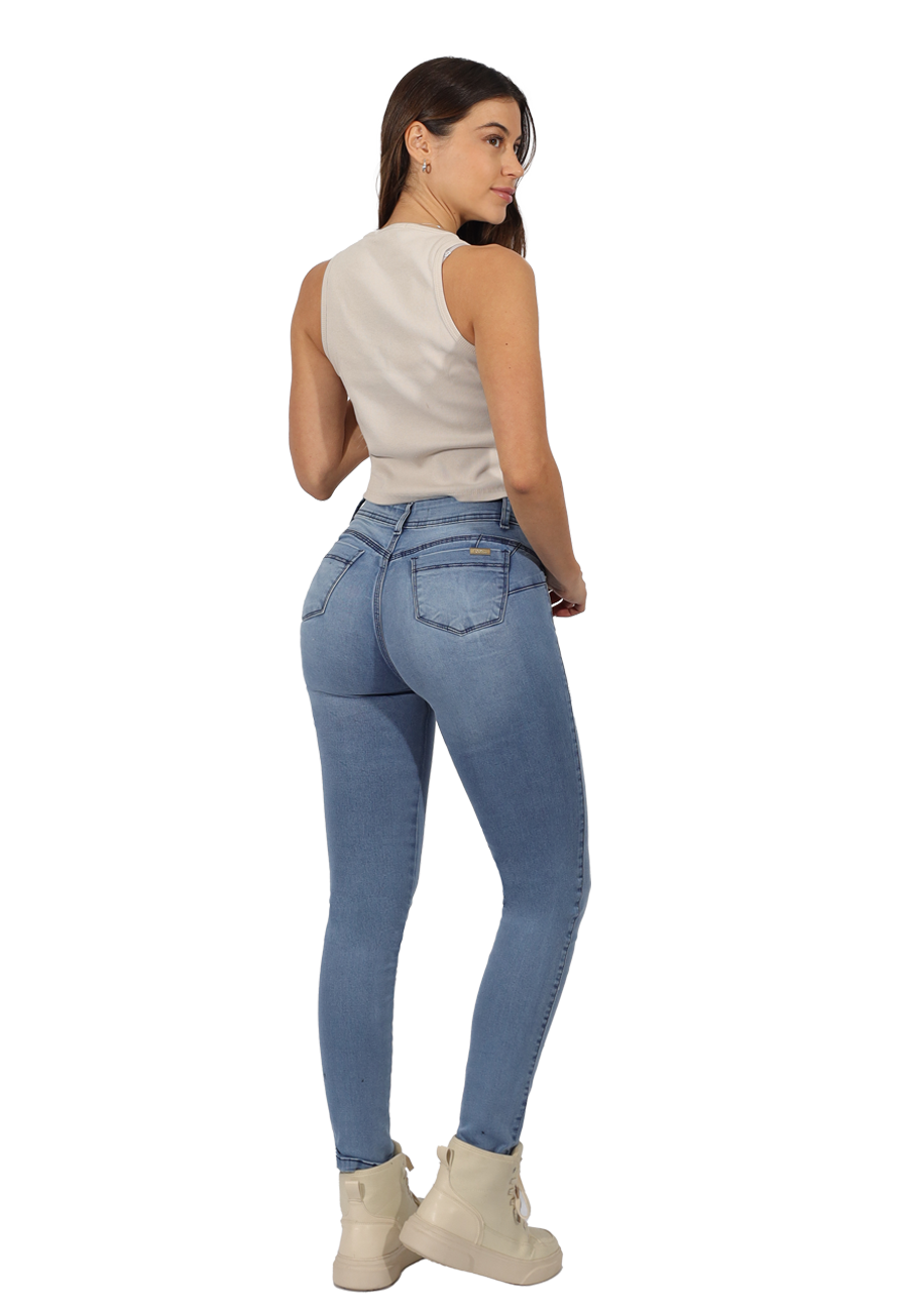 JEANS ALGODÓN MUJER DIVINO JEANS CELESTE SENA II - 2