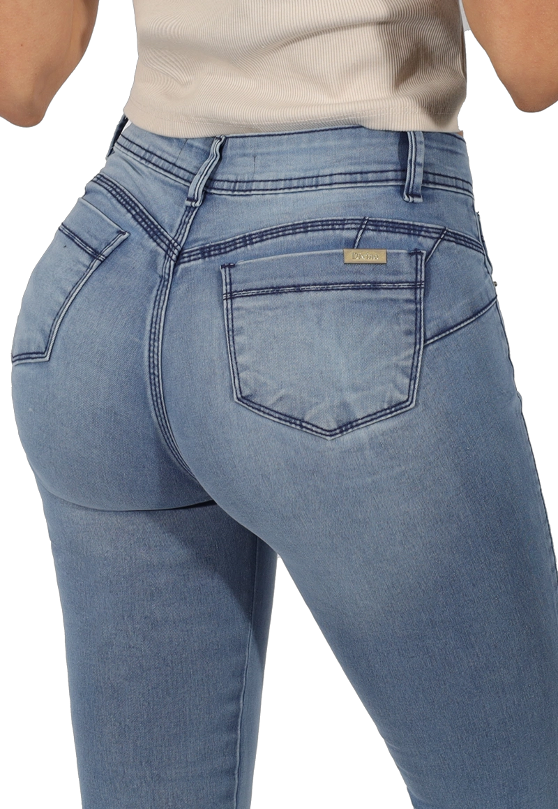 JEANS ALGODÓN MUJER DIVINO JEANS CELESTE SENA II - 4