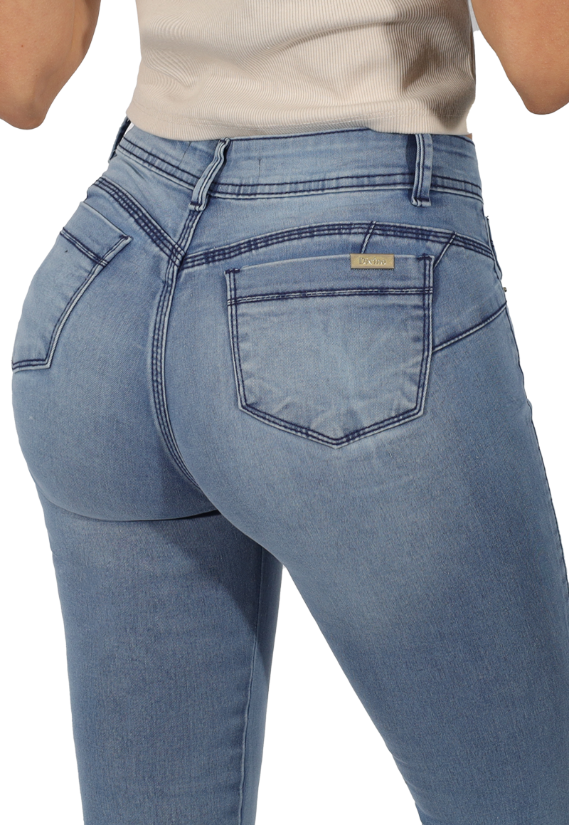 JEANS ALGODÓN MUJER DIVINO JEANS CELESTE SENA II - 4