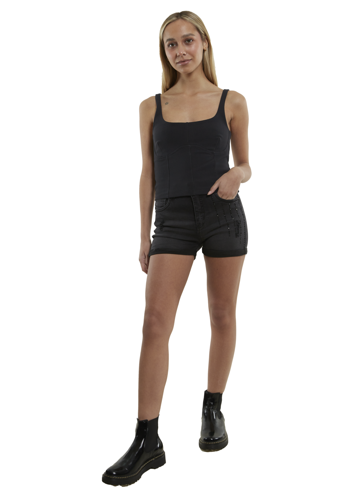 POLERA MISURI NEGRA DIVINO JEANS - 1