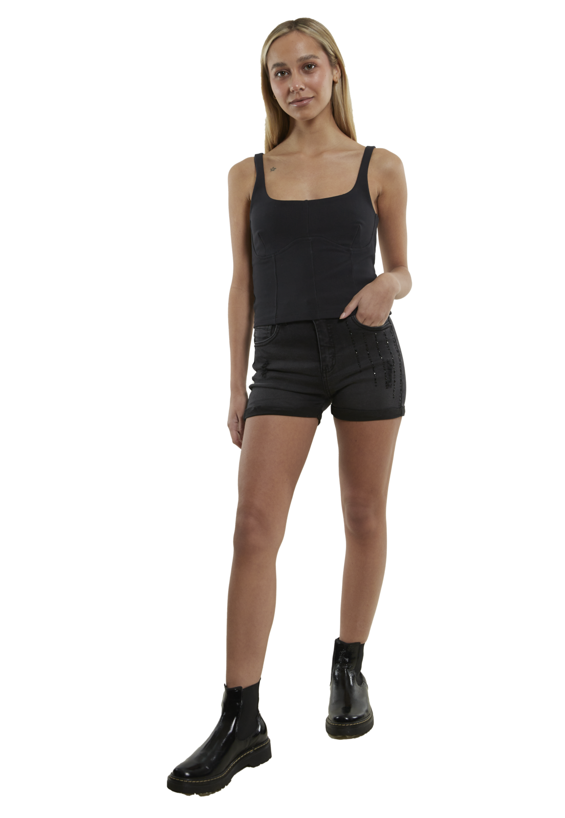 POLERA MISURI NEGRA DIVINO JEANS - 1