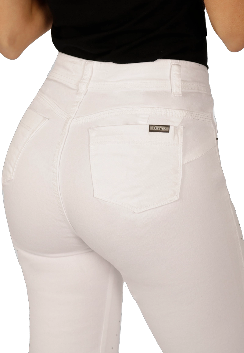 JEANS ALGODÓN MUJER DIVINO JEANS BLANCO NILO III - 4