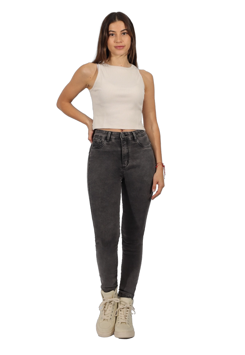 JEANS ALGODÓN MUJER DIVINO JEANS GRIS SENA IV - 1