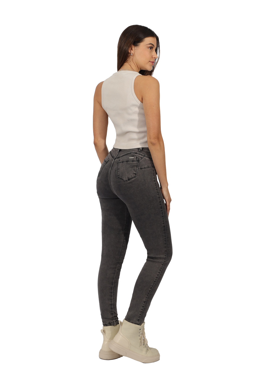 JEANS ALGODÓN MUJER DIVINO JEANS GRIS SENA IV - 2