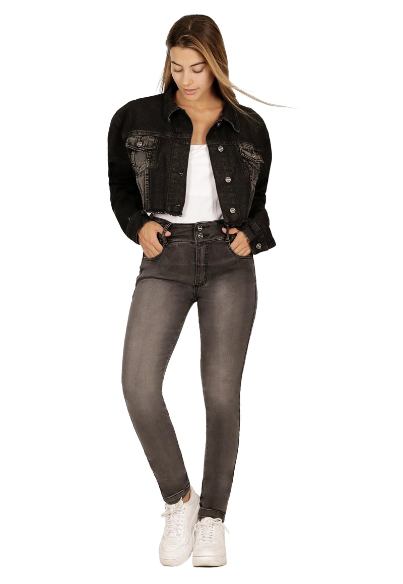 JEANS ALGODÓN MUJER DIVINO JEANS GRIS WENDY IV - 1