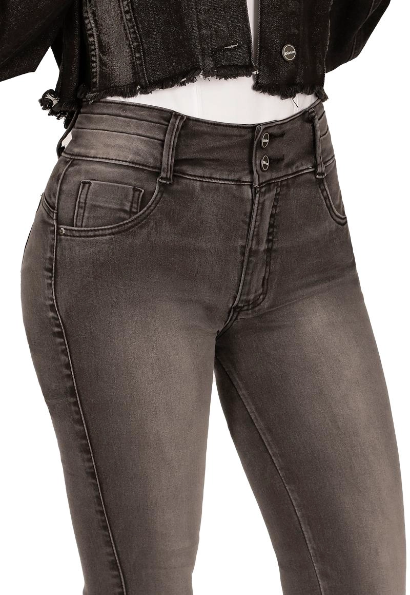 JEANS ALGODÓN MUJER DIVINO JEANS GRIS WENDY IV - 3