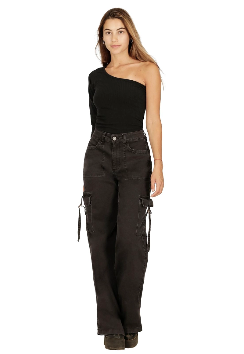 JEANS ALGODÓN FLARE MUJER DIVINO JEANS AZUL BRENDA I - 1
