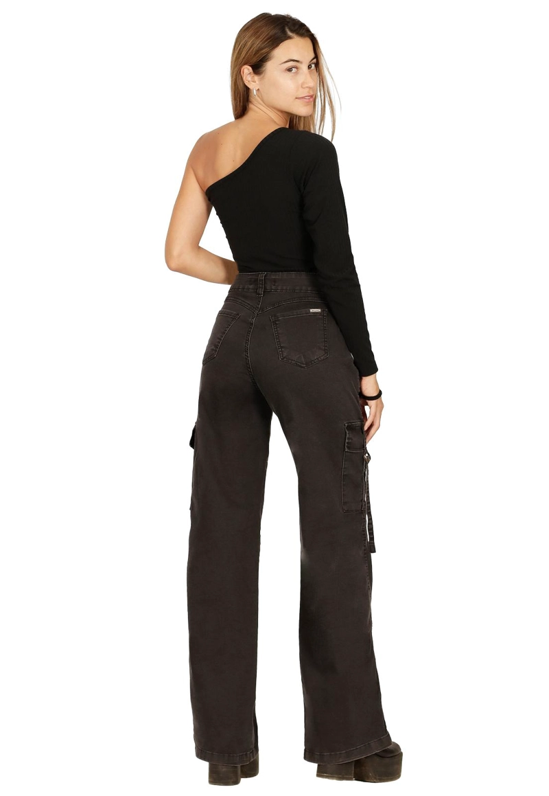 JEANS ALGODÓN FLARE MUJER DIVINO JEANS AZUL BRENDA I - 2