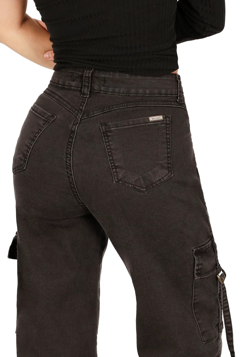 JEANS ALGODÓN FLARE MUJER DIVINO JEANS AZUL BRENDA I - 4