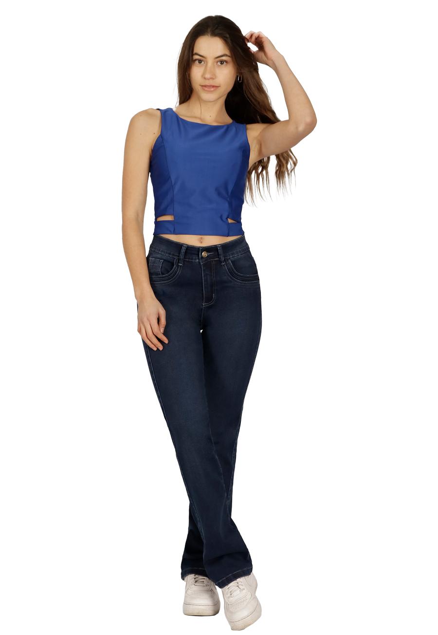 JEANS ALGODÓN MUJER DIVINO JEANS AZUL CARLA I - 1