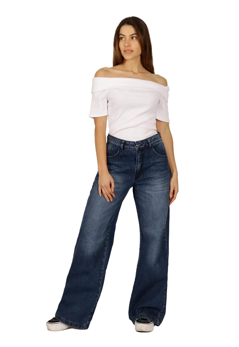 JEANS BIANCA I AZUL DIVINO JEANS - 1