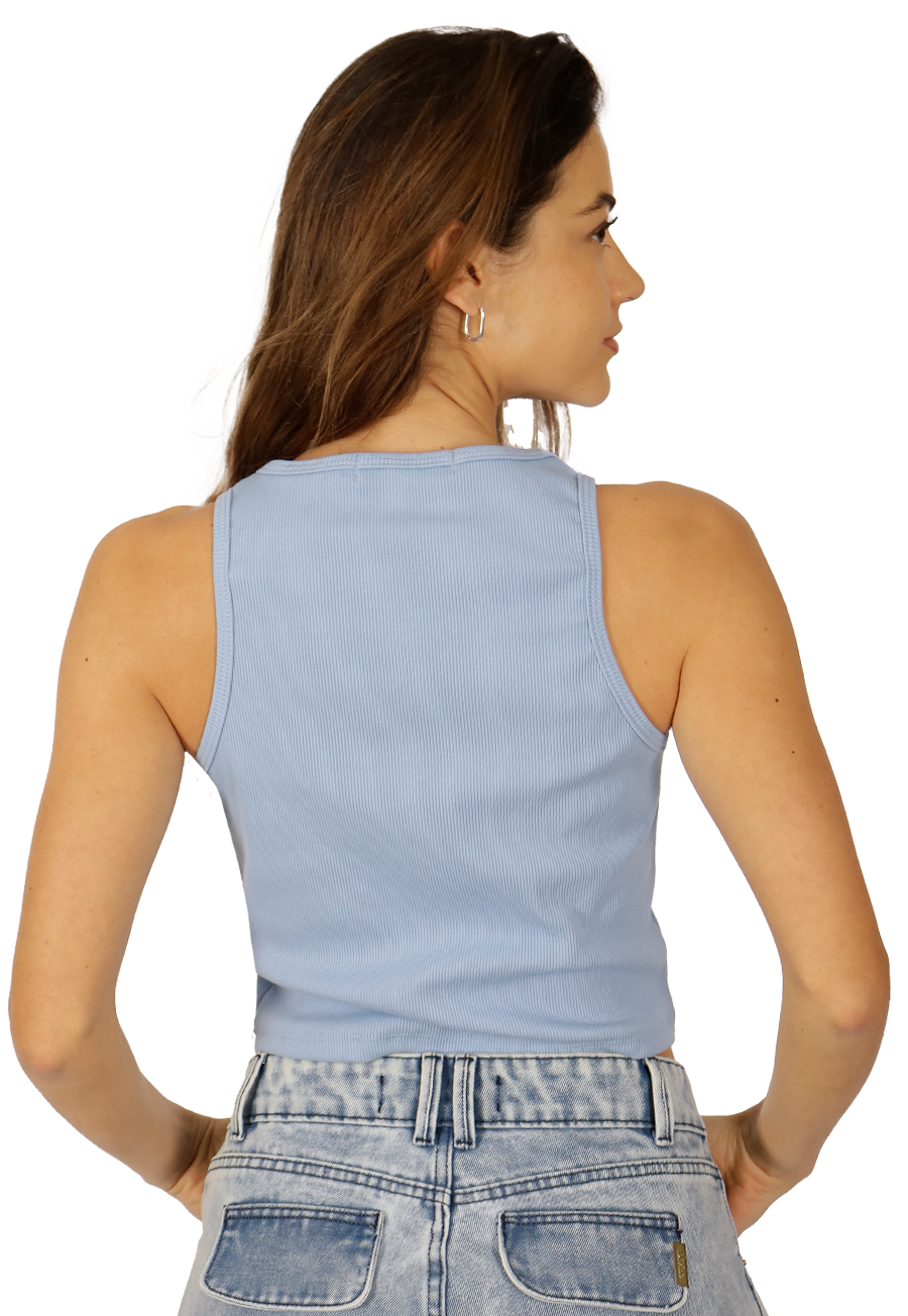POLERA BYORK VIII CELESTE DIVINO JEANS - 2
